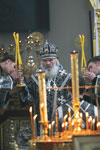 Архиепископ Вениамин  в Покровском храме. Великая суббота. Фото В. Беликова 