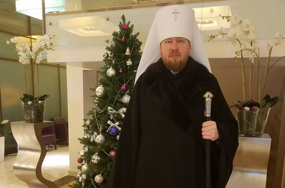 Интервью митрополита Владимира в аэропорту сразу после прибытия в Приморье