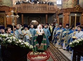 В праздник Сретения Господня Предстоятель Русской Церкви совершил Литургию в Сретенском ставропигиальном монастыре и возглавил хиротонию архимандрита Фотия (Евтихеева) во епископа Югорского и Няганского