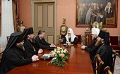 Святейший Патриарх Кирилл встретился с губернатором Курской области и архиереями Курской митрополии
