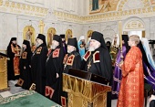 Состоялось наречение архимандрита Пармена (Щипелева) во епископа Чистопольского и Нижнекамского, архимандрита Сергия (Зятькова) во епископа Вяземского и Гагаринского и архимандрита Серапиона (Дуная) во епископа Бийского и Белокурихинского