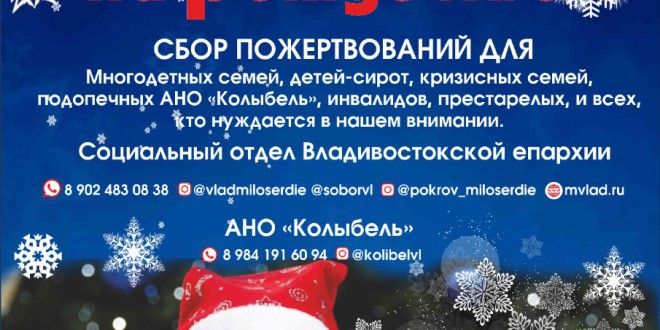 Храмы г.Владивостока принимают участие в благотворительной акции