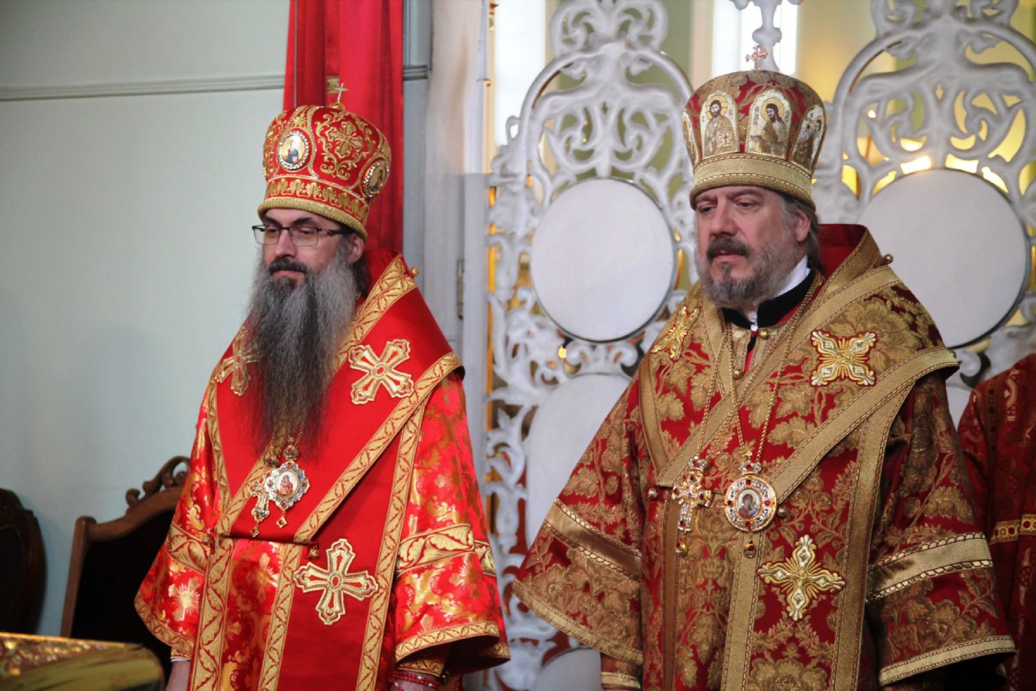 Епископы Иннокентий и Николай совершили всенощное бдение в Покровском соборе.