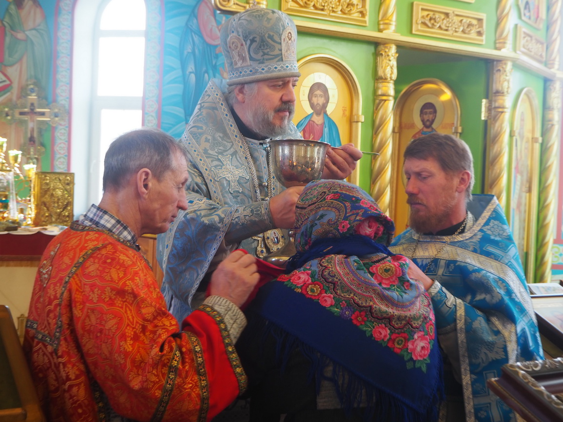 В праздник Сретения Господа и Спаса нашего Иисуса Христа, епископ Находкинский и Преображенский Николай возглавил Божественную литургию в храме святых преподобных Макария Египетского, Онуфрия Великого и Силуана Афонского г. Партизанска.
