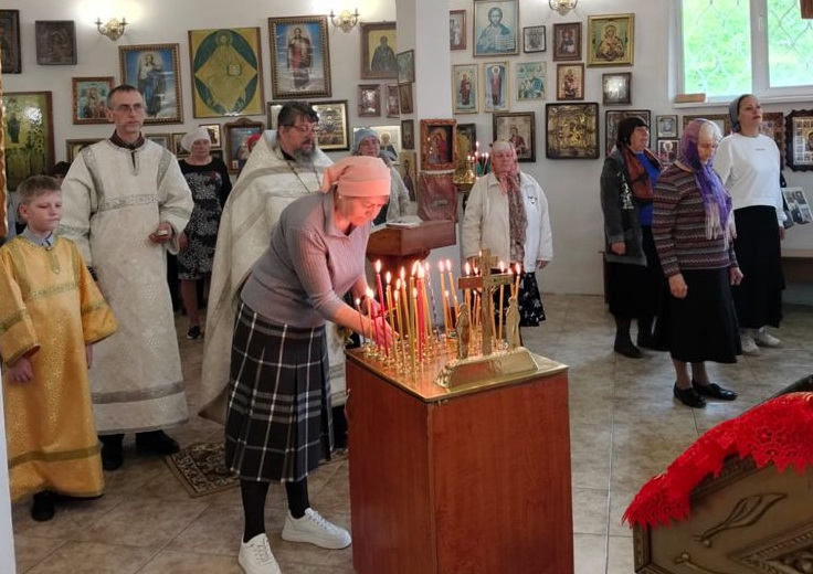Празднование Дня Победы на приходе храма Николая Чудотворца в Большом Камне.
