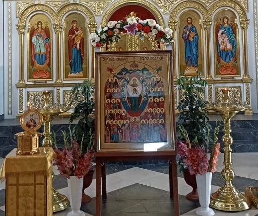 Прибытие крестного хода с иконой «Святых покровителей воинства российского» в г. Большой Камень