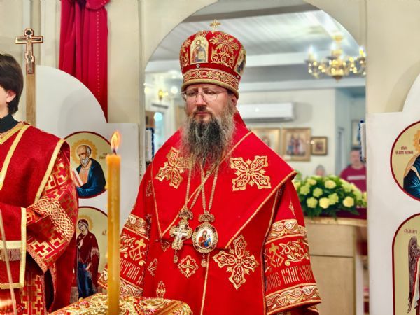 В день престольного праздника в храме свв. блгвв. князей Бориса и Глеба состоялось архиерейское богослужение